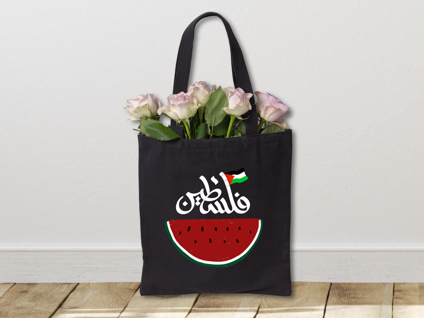 Falasteen Arabic Tote with Watermelon