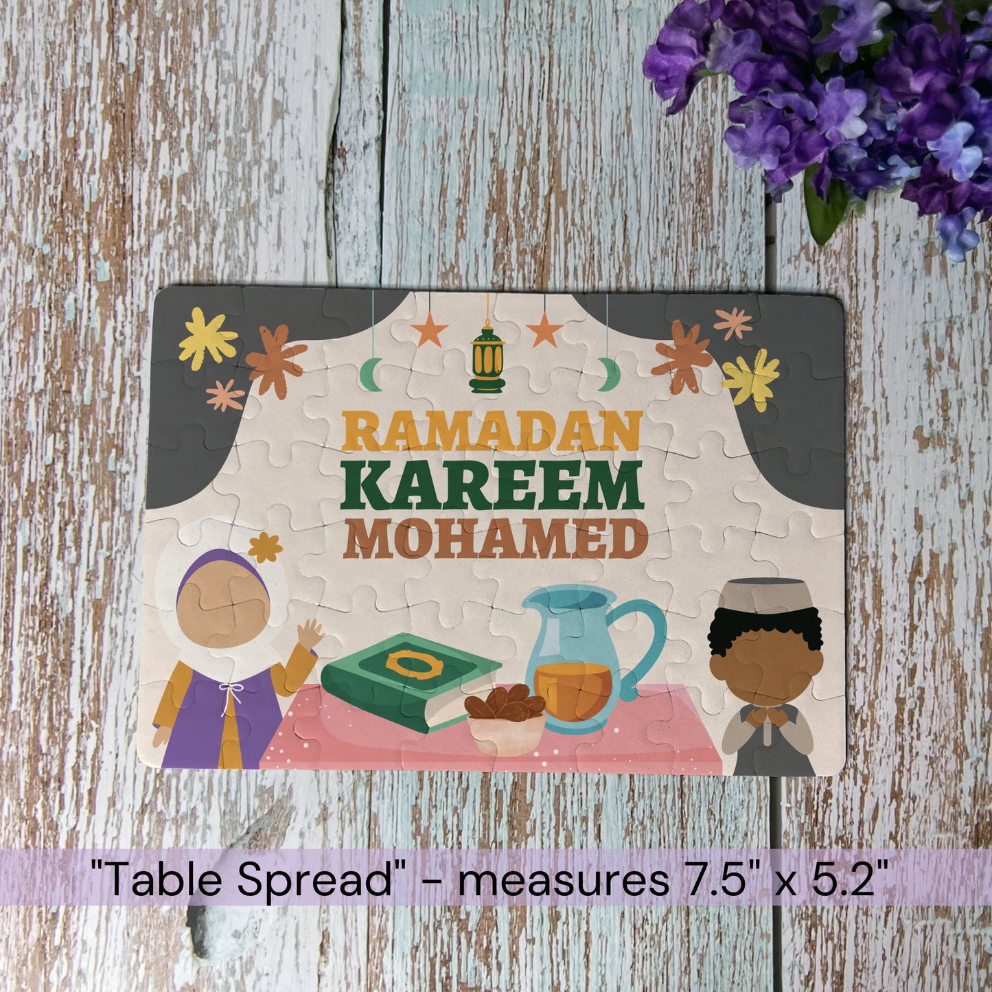 48 pc Personalized Ramadan Picnic Jigsaw Puzzle Gifts