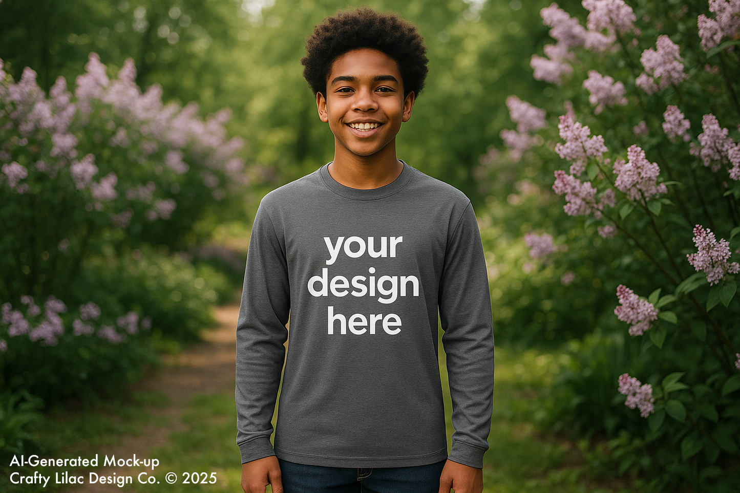 Custom Active Youth Long Sleeved T-Shirt with Your Logo or Design